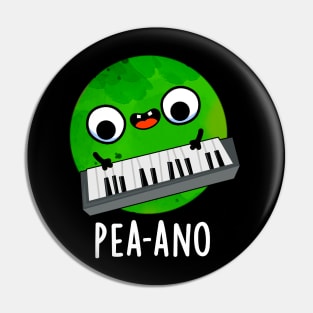 Pea-ano Funny Music Veggie Pea Pun Pin