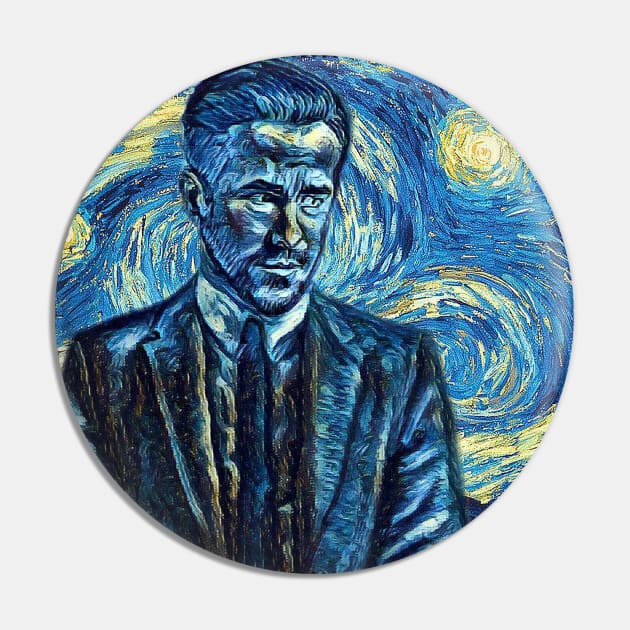 Detective Rat Van Gogh Style Pin by todos