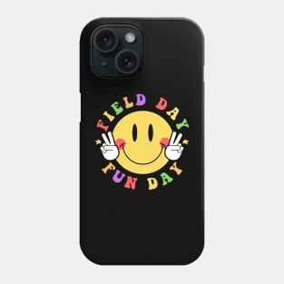 Hippie Smile Face Field Day Fun Day Groovy Field Day Phone Case