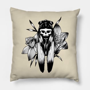 new beginnings (black & grey) Pillow