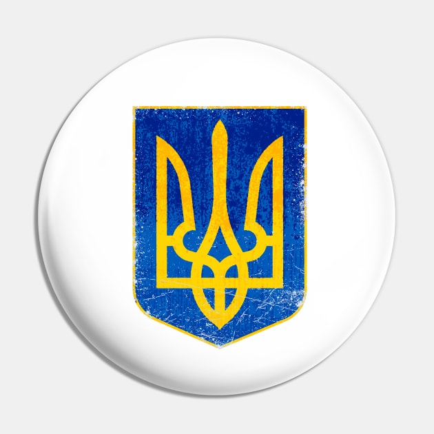 Ukraine Coat of Arms, Trident, Tryzub Pin by StabbedHeart