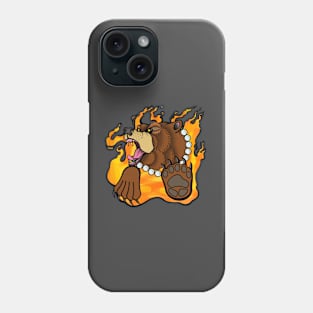 Flaming Bear Phone Case