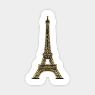 Eiffel Tower, Black+Gold Magnet