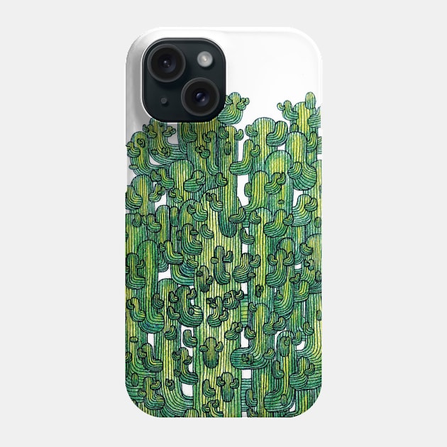 Cactus Phone Case by SophiaLadeni