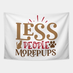 Less people more pups Tapestry