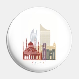 Beirut skyline poster Pin