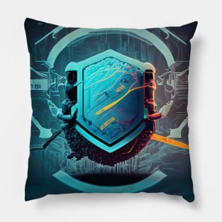 Code Guardian - Ethical Hacker's Emblem Pillow