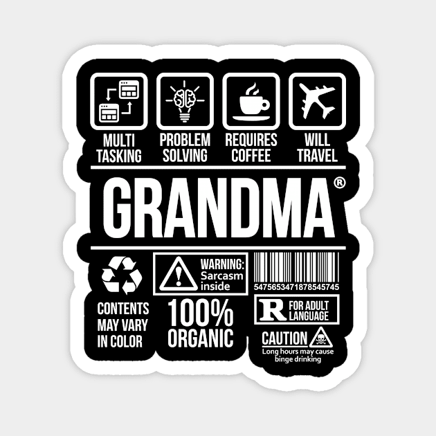 Grandma T-shirt | #DW Magnet by DynamiteWear