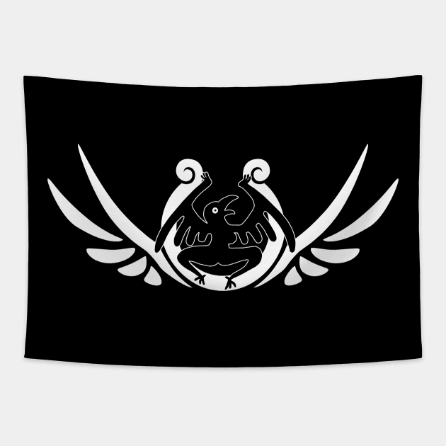 Crow Sigil Tapestry by Itzcacalotl