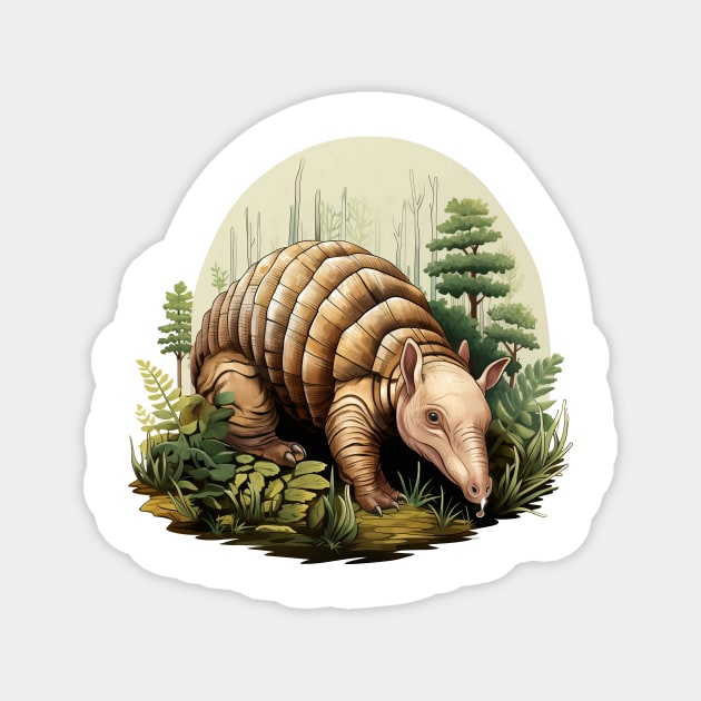 Armadillo Magnet by zooleisurelife