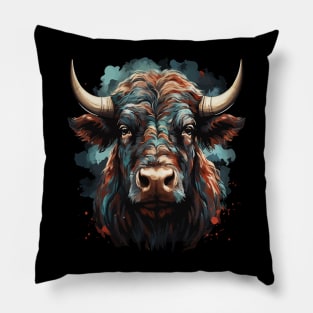 Patriotic Bison Pillow