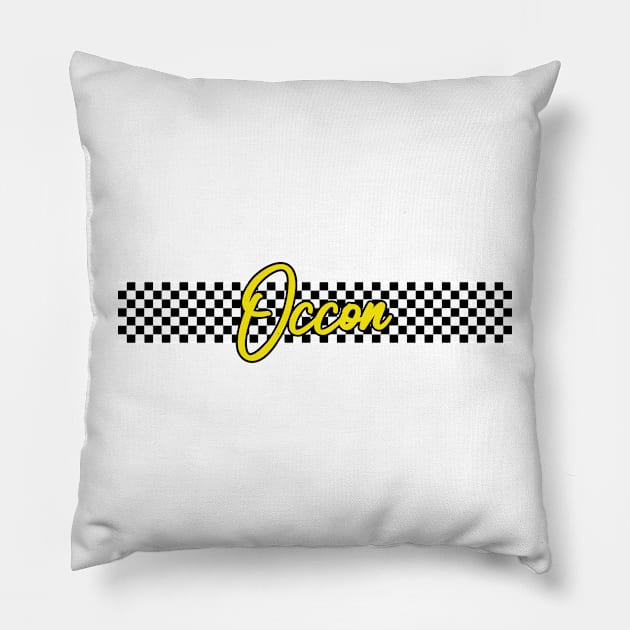 Race Flag Design - Esteban Ocon Pillow by GreazyL