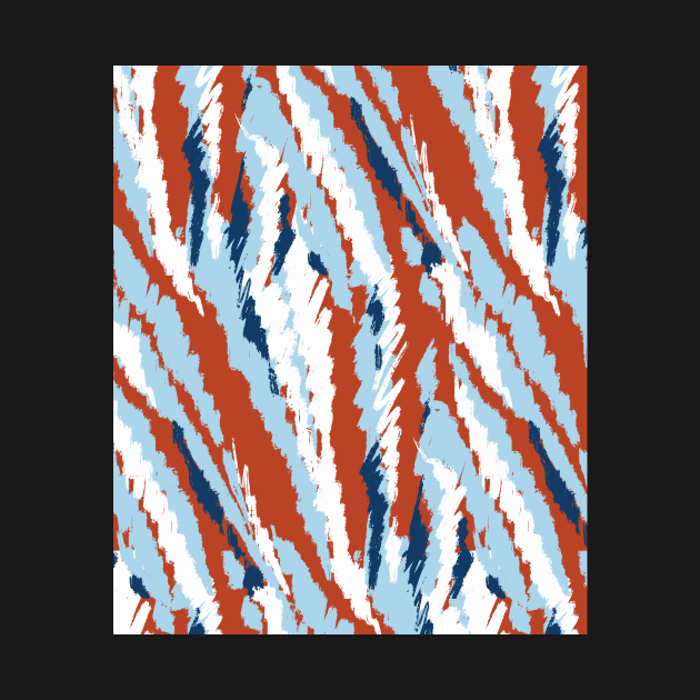 Striped blue red by Milatoo