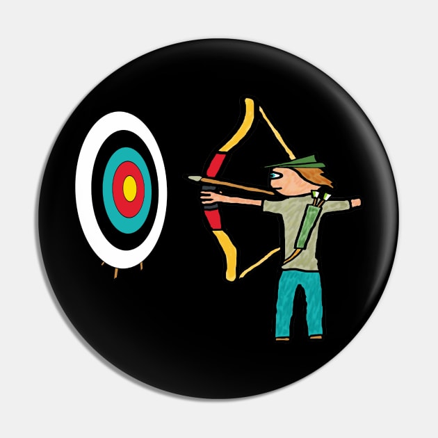 Archery Pin by Mark Ewbie