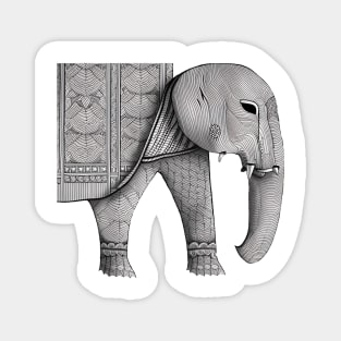 Elephant Byzantine style Magnet