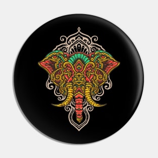 Elephant Mandala Pin