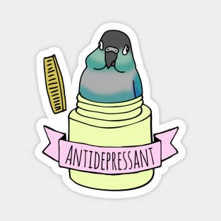 antidepressant turquoise conure Magnet