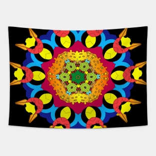 trendy Gaming Mandala art Classical and symmetrical repeated pattern Tapestry