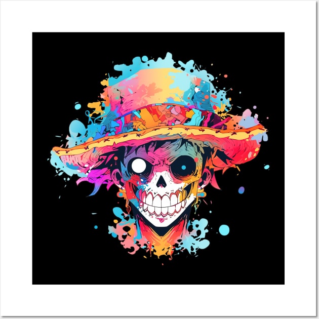 One Piece Live Action Version Pins Merry Color Skull Skeleton Luffy