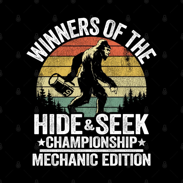 Winners Of The Hide & Seek Championship Funny Mechanic by Kuehni