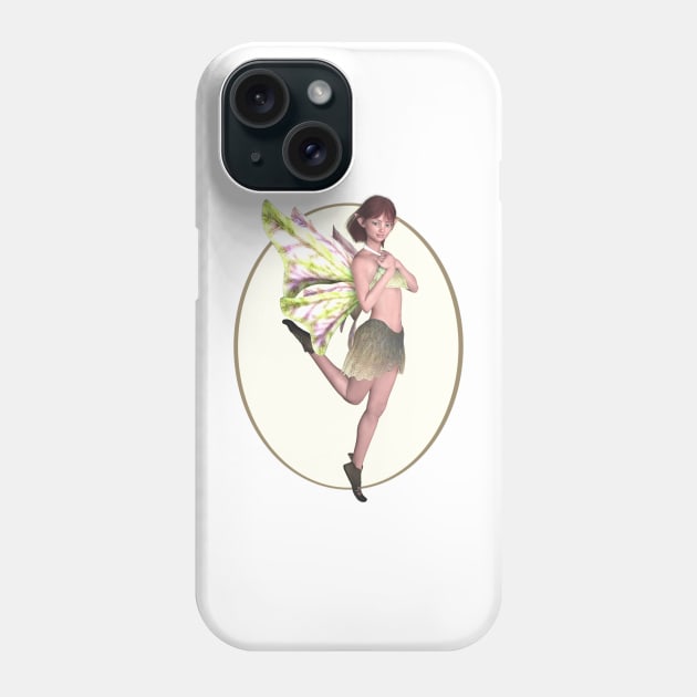 Cute flirty fairy faerie elf with butterfly wings Phone Case by Fantasyart123