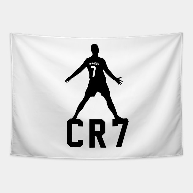 Cristiano Ronaldo Siuuu Celebration Tapestry by Zakzouk-store