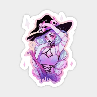 Pastel Goth Witch Magnet