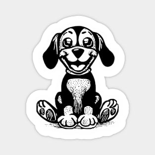 Funny Smiling Dog Magnet