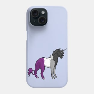 Asexual Pride Unicorn Phone Case