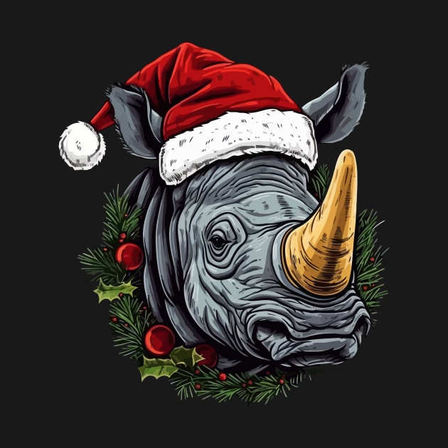 Rhinoceros Christmas by JH Mart