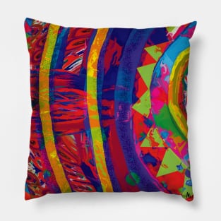 Saturnus - Abstract Art Pillow