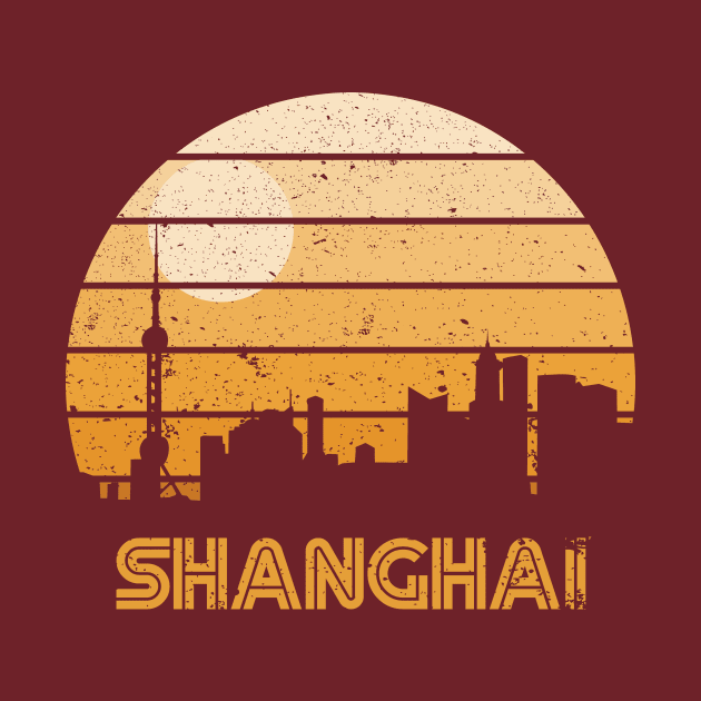 Retro Sunset Shanghai by rojakdesigns