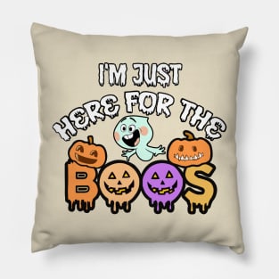 I'm Just Here For The Boos Pillow