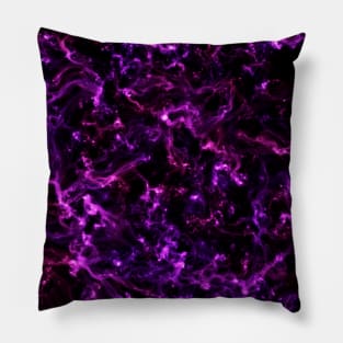 Purple and pink nebula Pillow