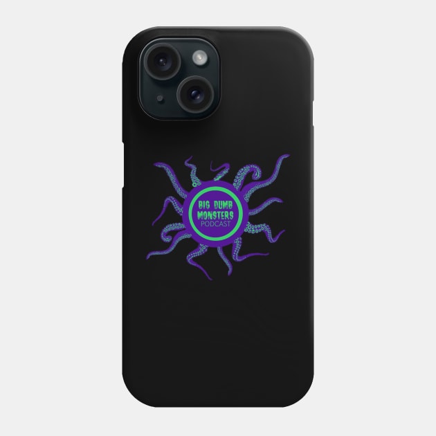 Dig Dumb Eldritch Horror T-Shirt But In Neon Phone Case by Big Dumb Monsters