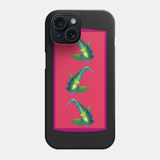 Angelfish | In an elegant Pose | Variation in Viva Magenta | Phone Case