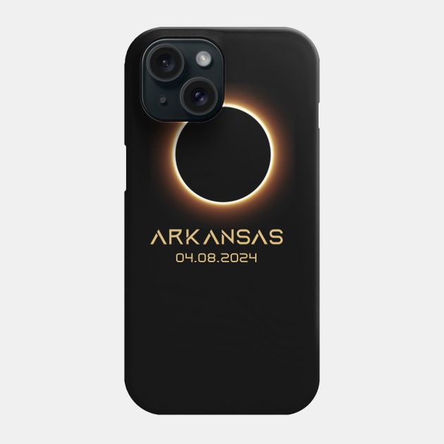 Total-Solar-Eclipse-2024-Arkansas Phone Case by LegendDerry