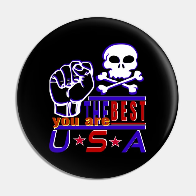 You Are The Best USA Design The Strongest Sea Pirates- Iron Hand Pin by Top-you