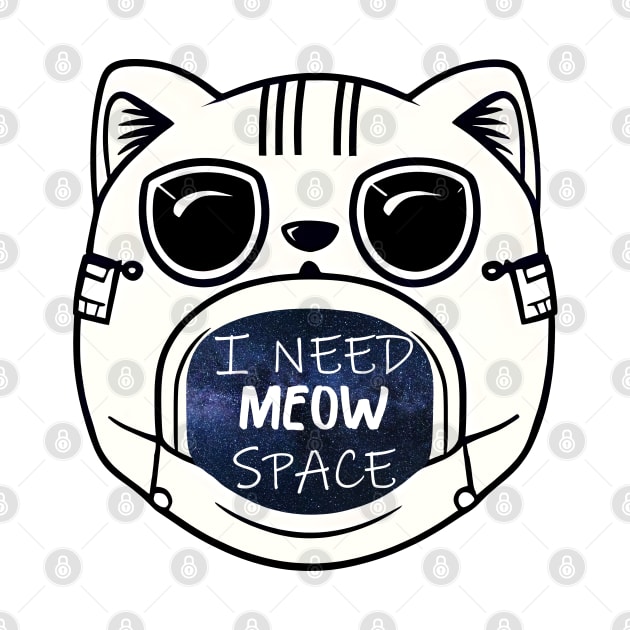 I Need Meow Space Astronaut Helmet by Meista