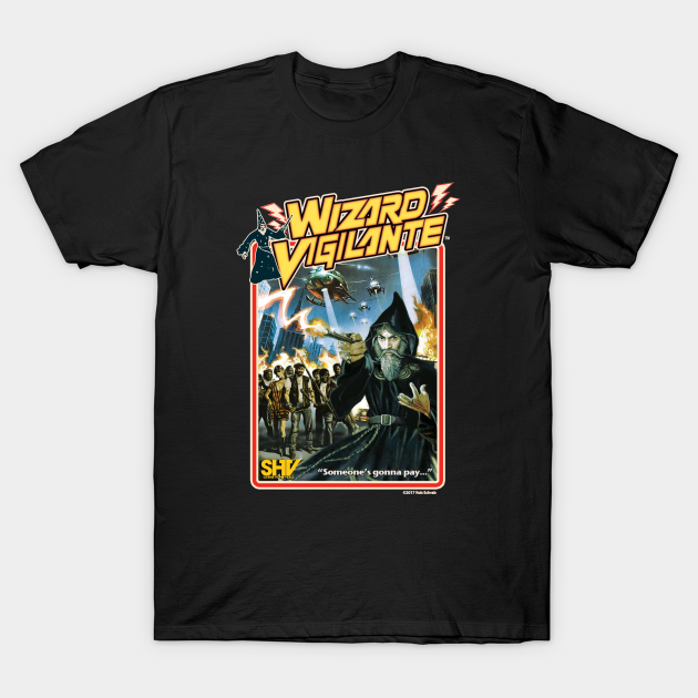 WIZARD VIGILANTE DESIGN 2 - Rob Schrab - T-Shirt