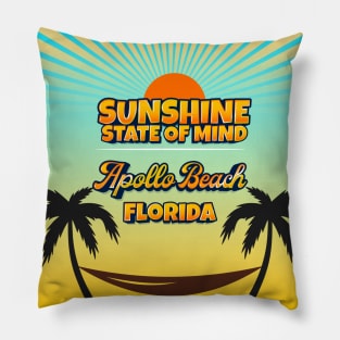 Apollo Beach Florida - Sunshine State of Mind Pillow