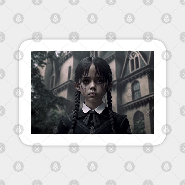 Wednesday Adams poster! Magnet by Newtaste-Store