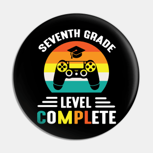 Gamer Student Class Of School Seventh Grade Level Complete Pin