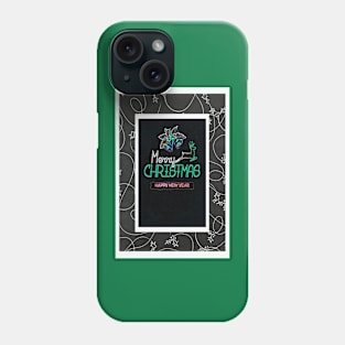 Chalkboard Holly Neon Christmas Phone Case