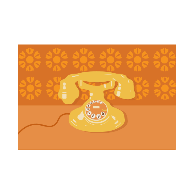 Vintage Phone 1930s Pop Art by oknoki