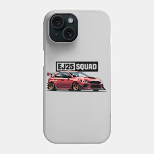 Subaru WRX STI Car Art - Impreza EJ25 Widebody Modified JDM Car Phone Case