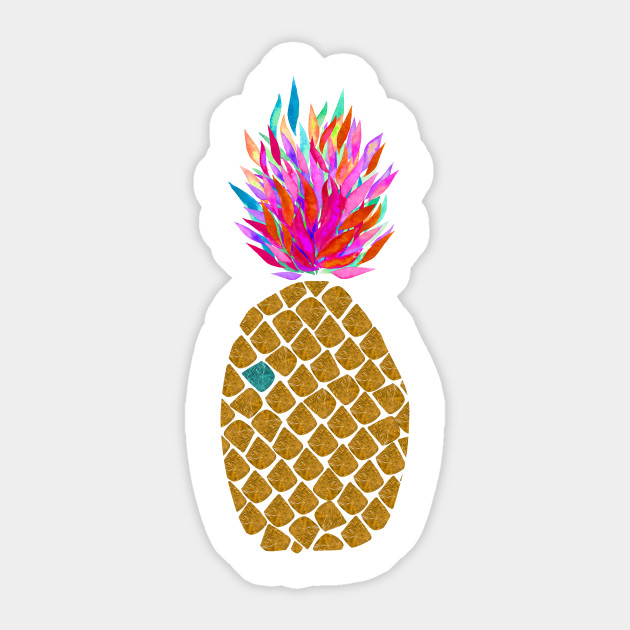 Carnaval Pineapple Pineapple Sticker Teepublic