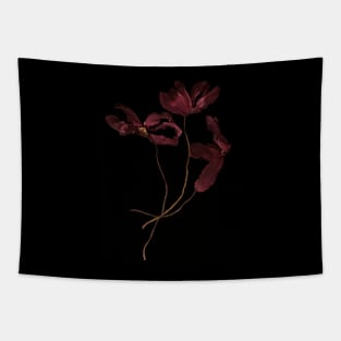 Wilted red flowers Tapestry