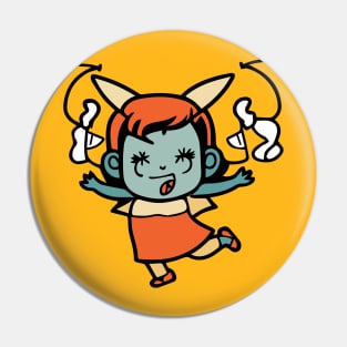 Cute Kawaii Little Demon Girl Pin