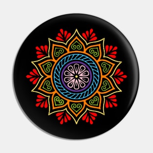 Floral mandala Pin